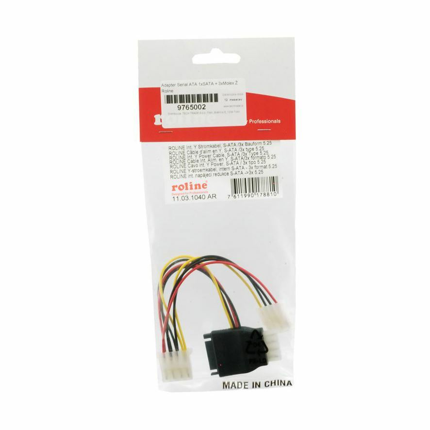 Roline adapter SATA + 3x Molex Ž - TechTrade