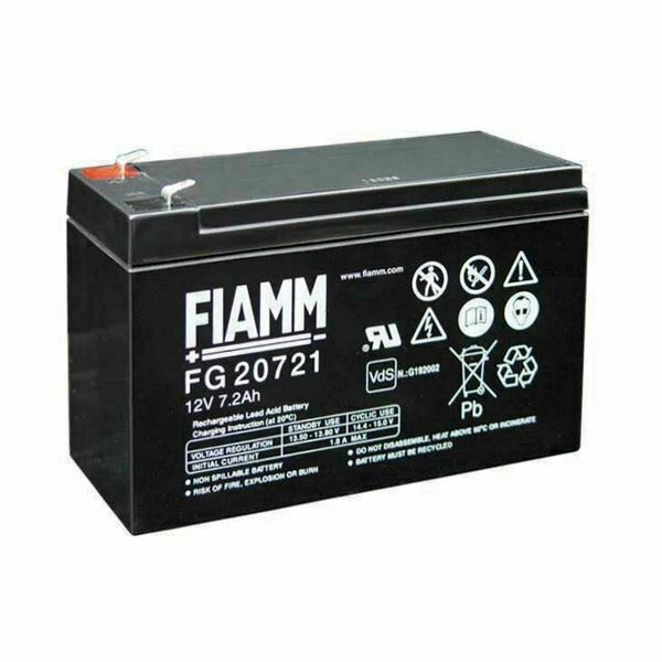Akumulator FIAMM 12V/ 7,2 Ah-faston 4.8