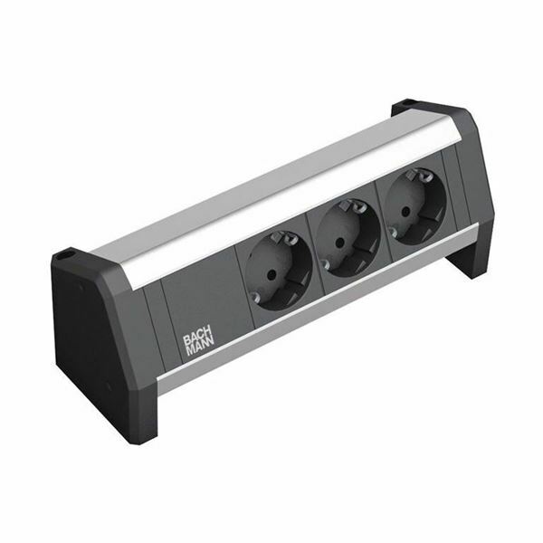 DESK 1 namizni razdelilec 3x220V Bachmann