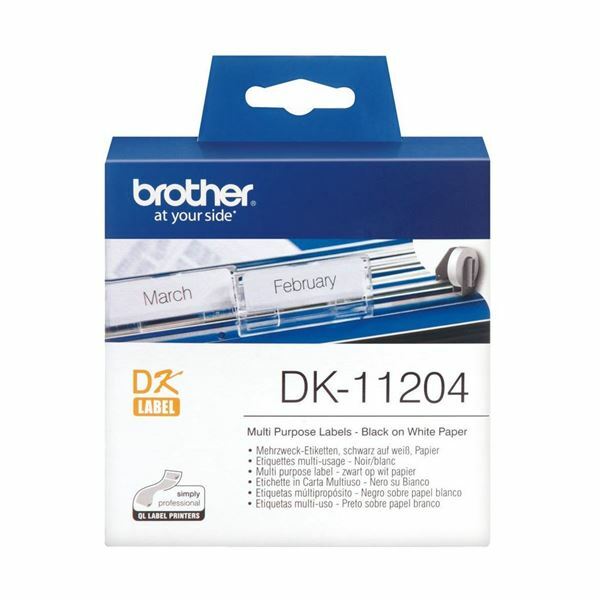 Picture of BROTHER DK11204 termične večnamenske nalepke 17x54mm