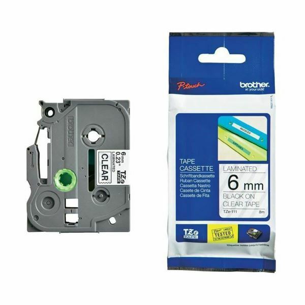 Picture of BROTHER trak TZe 111 proz./črn  6mm