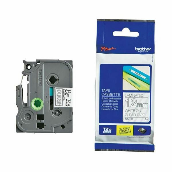 Picture of BROTHER trak TZe 135 prozoren/bel 12mm