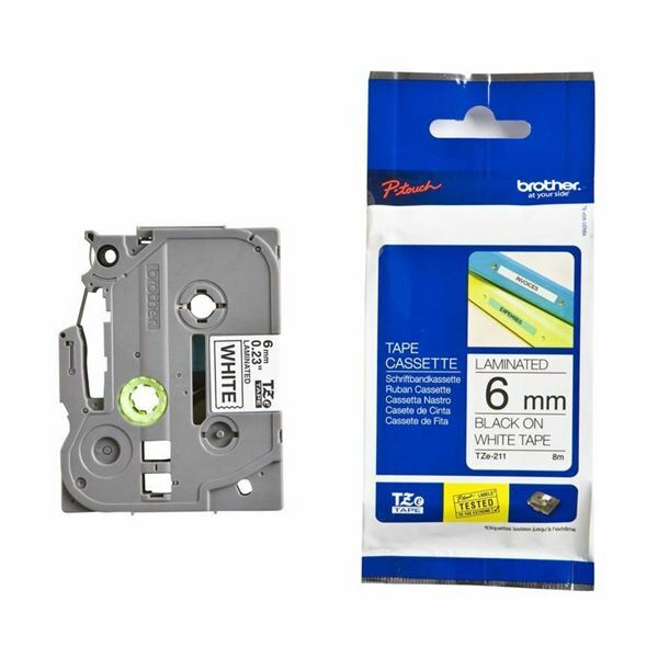 Picture of BROTHER trak TZe 211 bel/črn  6mm