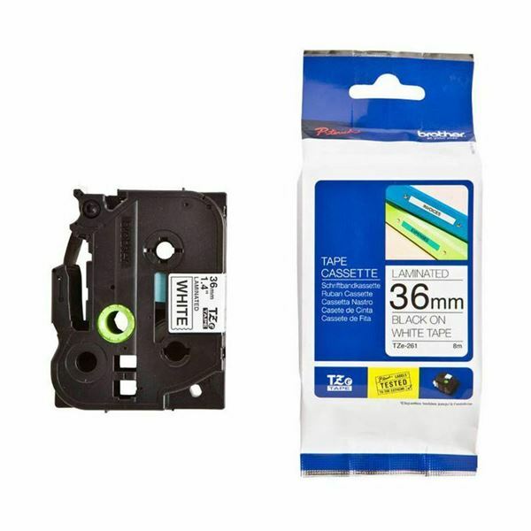 Picture of BROTHER trak TZe 261 bel/črn 36mm