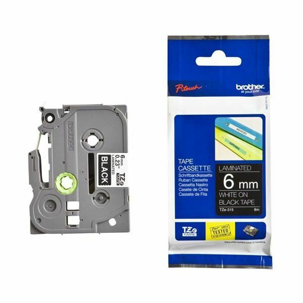 Picture of BROTHER trak TZe 315 črn/bel  6mm