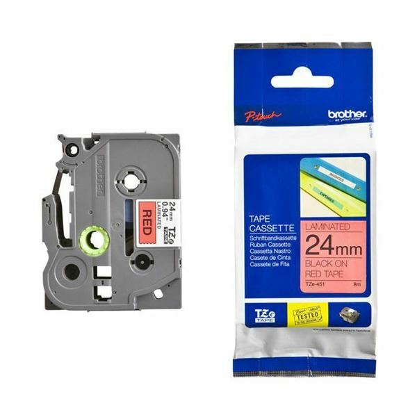 Picture of BROTHER trak TZe 451 rdeč/črn 24mm