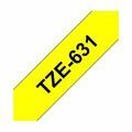 Picture of BROTHER trak TZe 631 rumen/črn 12mm