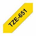 Picture of BROTHER trak TZe 651 rumen/črn 24mm