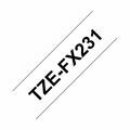 Picture of BROTHER trak TZe FX231 Flexi bel/črn 12mm