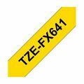 Picture of BROTHER trak TZe FX641 Flexi rumen/črn 18mm