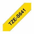 Picture of BROTHER trak TZe S641 rumen/črn 18mm