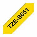 Picture of BROTHER trak TZe S651 rumen/črn 24mm