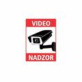 Picture of Nalepka "VIDEONADZOR" A6 (134x95) bela