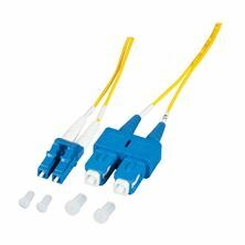 Optični kabel SM OS2 1m rumen Duplex EFB