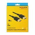 Picture of Delock kabel DisplayPort 1m 8K 60Hz črn 85658