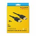 Picture of Delock kabel DisplayPort 2m 8K 60Hz črn 85660