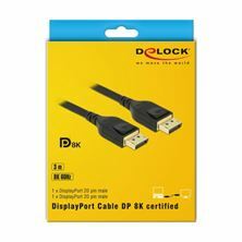 Slika Delock kabel DisplayPort 3m 8K 60Hz črn 85661