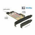 Picture of Delock kartica PCIe kontroler  x4 1xM.2 NVMe + 1xM.2 NGFF + Low Profile