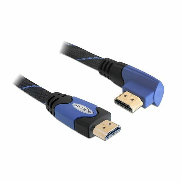 HDMI kabel z mrežno povezavo kotni 3m Delock