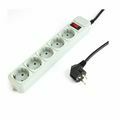 Picture of Gembird razdelilec 5x220V s stikalom prenapetostna zaščita bela 3m SPG3-B-10C