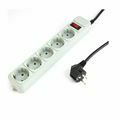 Picture of Gembird razdelilec 5x220V s stikalom prenapetostna zaščita bela 3m SPG3-B-10C