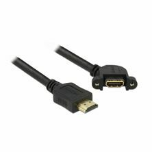 HDMI podaljšek z mrežno povezavo 0,5m Delock