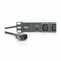 Picture of Digitus razdelilec rack 10xEuro C13 ALU UPS črno/siv prenapetostna zašč DN-95404
