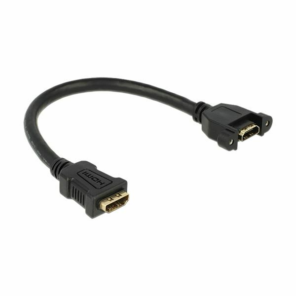 HDMI podaljšek z mrežno povezavo 0,25m Delock
