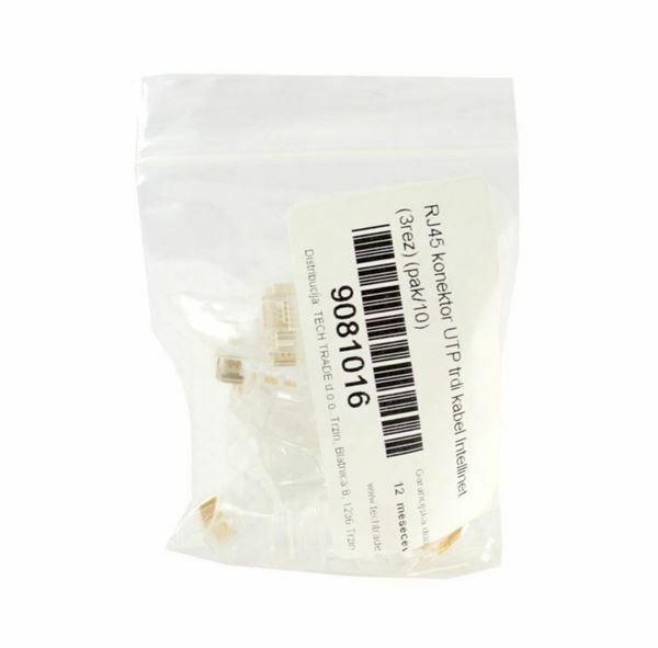 Picture of Intellinet RJ45 konektor CAT.5e UTP trdi kabel pak/10 502399