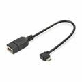 USB kabel A-B mikro OTG 0,2m Digitus