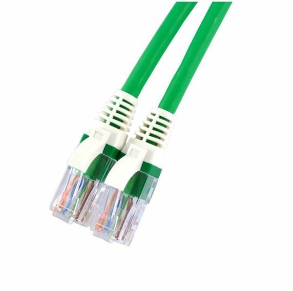 UTP kabel CAT5e 1,5m zelen Leviton LSOH