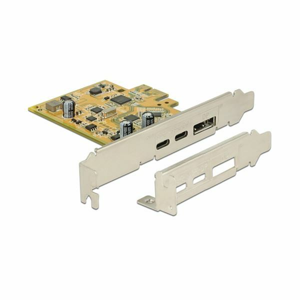 Picture of Delock kartica PCIe 1x USB Tip C + 1xUSB TipC (DP) + 1xDisplyPort 89582