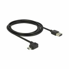 Slika Delock kabel USB A-B mikro kotni EASY 2m obojestranski 83853