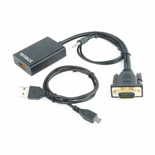 Adapter VGA M - HDMI Ž + avdio Gembird 
