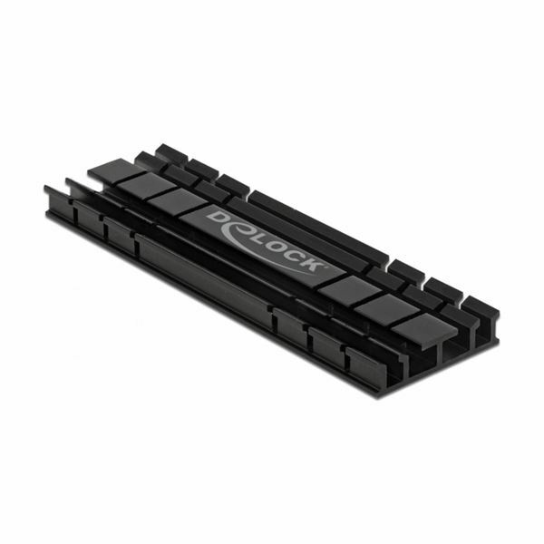 Pasivni Hladilnik za M.2 NVMe SSD 70mm črn Delock