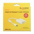 Picture of Delock adapter mini DisplayPort-DVI Aktivni 20cm 4k bel 62604