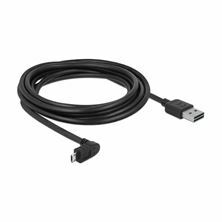 Slika Delock kabel USB A-B mikro kotni EASY 3m obojestranski 83857