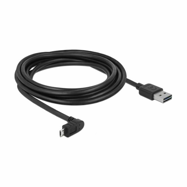 Picture of Delock kabel USB A-B mikro kotni EASY 3m obojestranski 83857