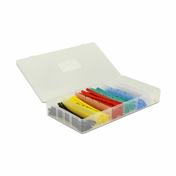 Termo skrčke komplet 100 kos barvne Delock 86264