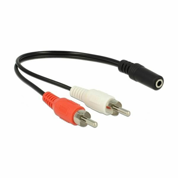 Adapter AVDIO 2xRCA 20cm Delock 85806