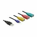 Picture of Delock hub USB na kablu 3xA mini USB 61724