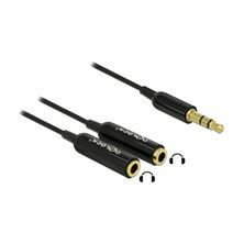 AUX adapter Jack stereo 25cm Delock 65356