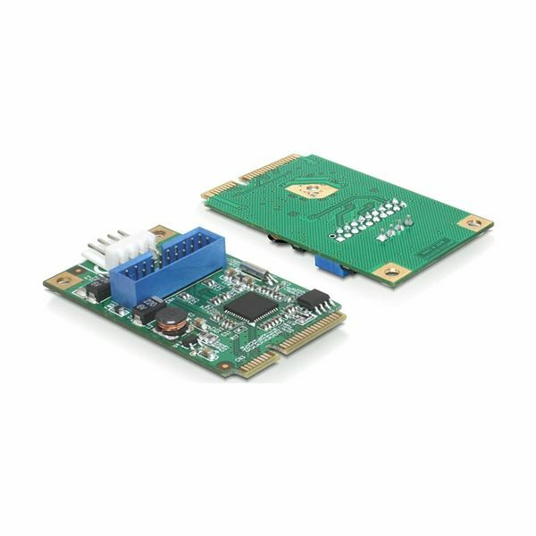 Kartica mini PCIe I/O PCIe 1x19pin USB 3.0 Pin Header moški Delock 95234