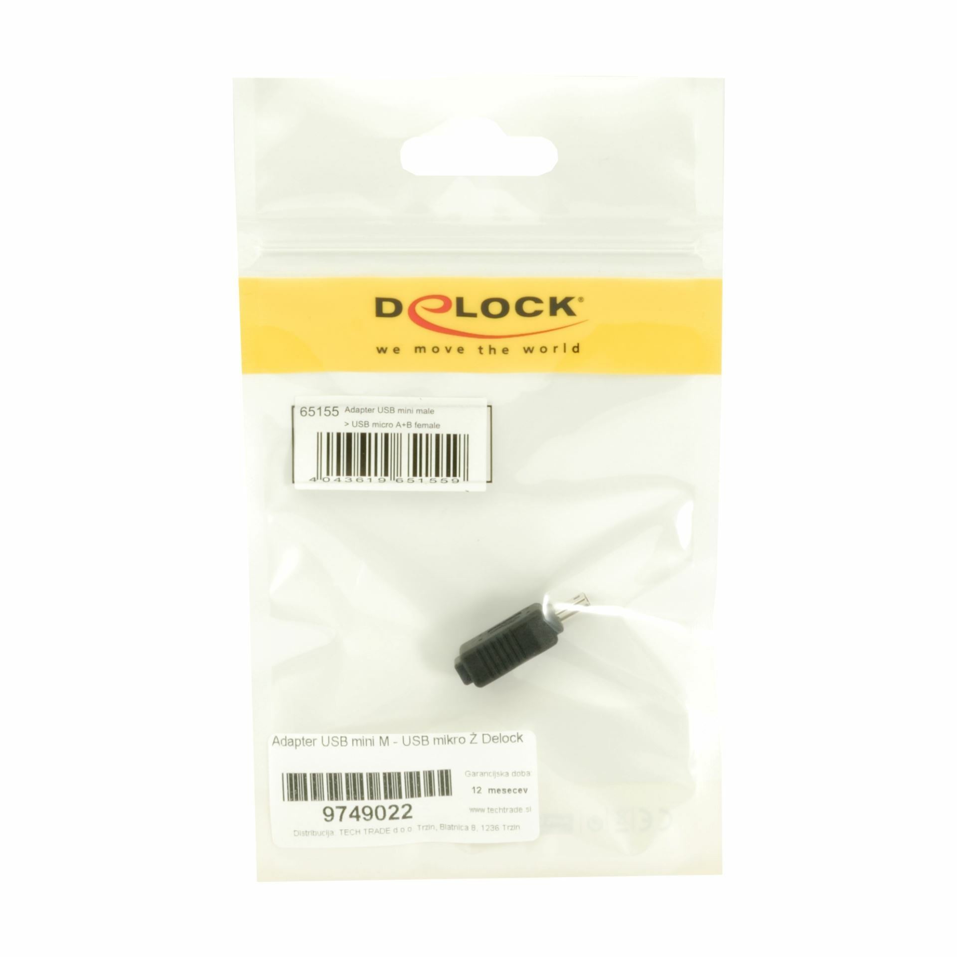 Delock adapter USB mini M-USB mikro-B Ž 65155 - Techtrade