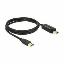 Slika Delock kabel USB 3.0 A-A Data-Link 1,5m črn 83647