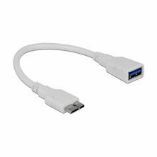 USB kabel A-B OTG 0,2m Delock 83469