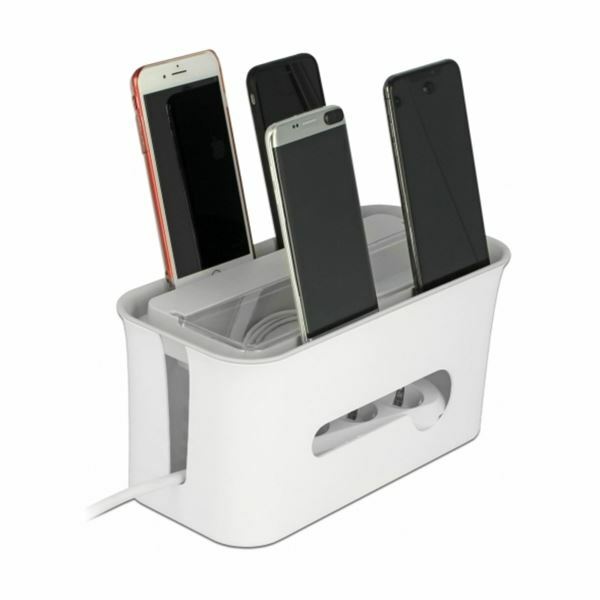 Picture of Delock posoda za shranjevanje kablov belo/siva 18290