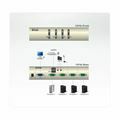 Picture of ATEN KVM stikalo 4x1 VGA/USB/AVDIO s kabli CS74U
