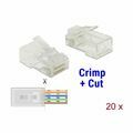 Picture of Delock RJ45 konektor CAT.5e UTP Crimp & Cut pak/20 86451