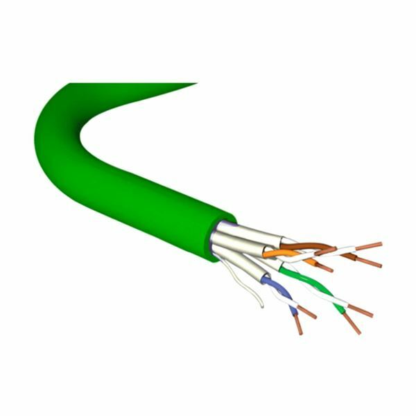 SFTP kabel CAT7 4x2 AWG23, LSF Cca 500m zelen Leviton